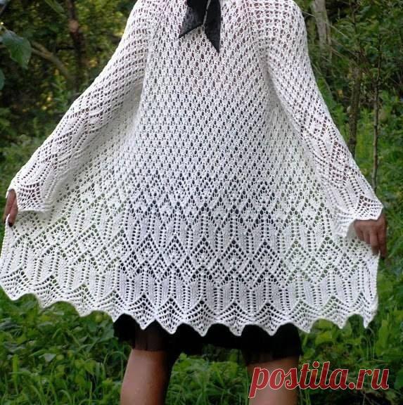 Ажурный кардиган "Вольная птица".