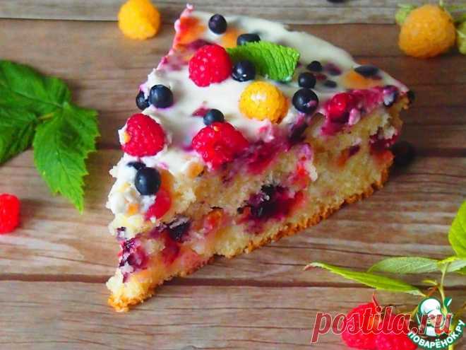 Нарядный ягодный пирог Кулинарный рецепт
