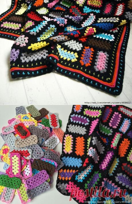 Плед "Настроение" крючком (Crochet Mood Blanket).
