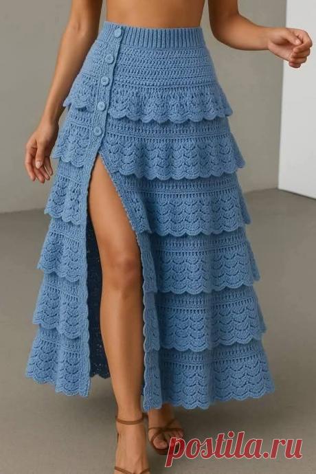 Юбка крючком
