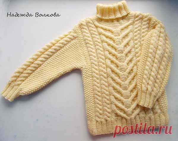 Свитер с косами для мальчика - Babyblog.ru