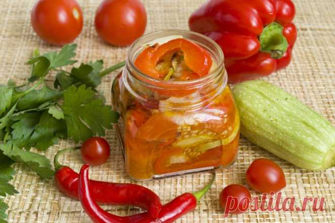 Овощной салат из запеченных овощей на зиму. Пошаговый рецепт с фото - Ботаничка.ru