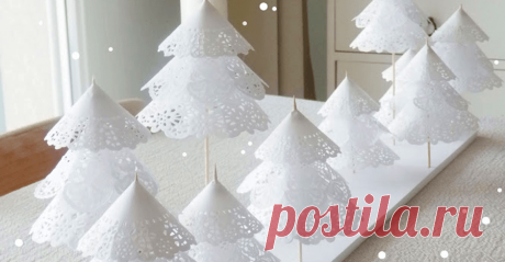 Елочки из салфеток — Сделай сам