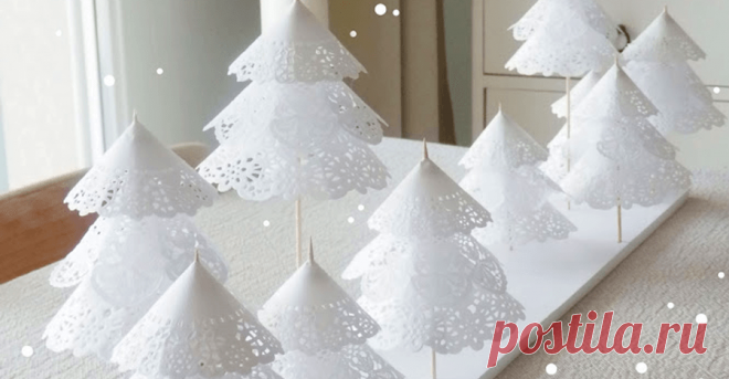 Елочки из салфеток — Сделай сам
