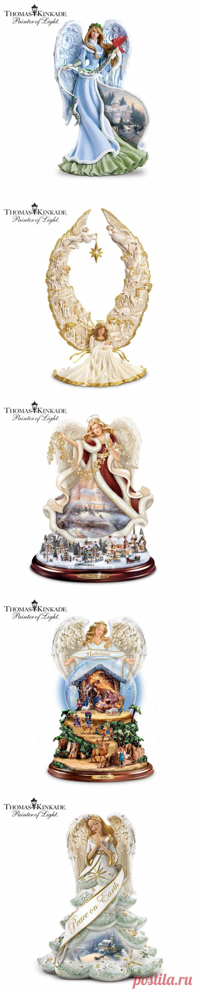 Пусть ангел к вам, взмахнув крылом,cпустится на плечи! | Thomas Kinkade