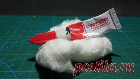 Супер-клей и вата аналог пластика | Генератор идей | Яндекс Дзен