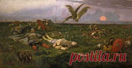В. М. Васнецов. После побоища Игоря Святославича с половцами / История цивилизаций!