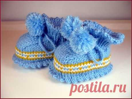Мастер-класс &quot;Пинетки &quot;Прянички&quot; - Ярмарка Мастеров - ручная работа, handmade