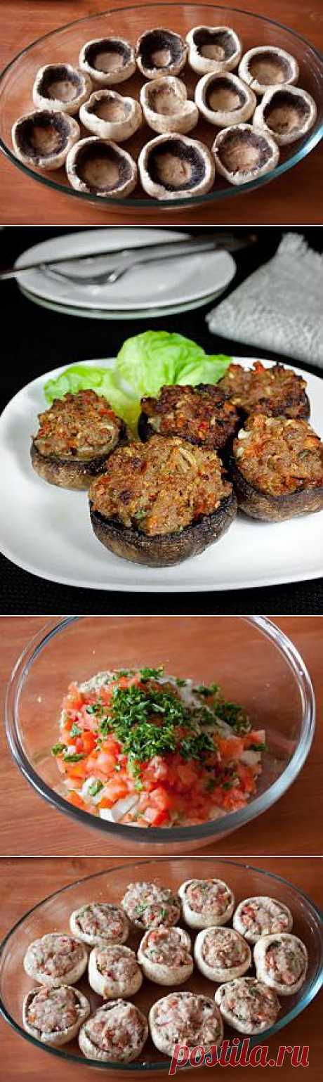 Шампиньоны фаршированные мясом