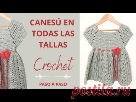 Cómo tejer canesú a crochet en todas las tallas | Vestido de ganchillo