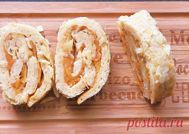 Миндально-яблочный рулет - пошаговый рецепт с фото. Автор рецепта cook_with_tata . - Cookpad