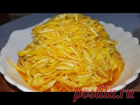 Так ВКУСНО ОБЫЧНУЮ КАПУСТУ ВЫ еще НЕ ГОТОВИЛИ. Маринованная КАПУСТА с КУРКУМОЙ