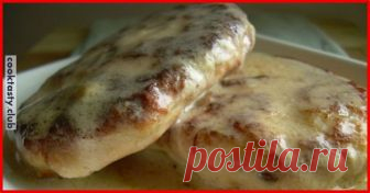Рыбные котлеты в сметанной подливе