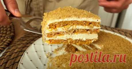Морковь и овсянка. Простой и вкусный десерт без сахара и духовки: быстрый и полезный торт
