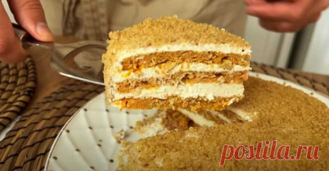 Морковь и овсянка. Простой и вкусный десерт без сахара и духовки: быстрый и полезный торт