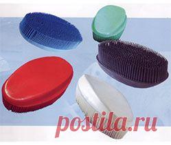 Белый кот : Щетки "Овал" каучуковые, белые, красные, голубые, зеленые, черные,желтые