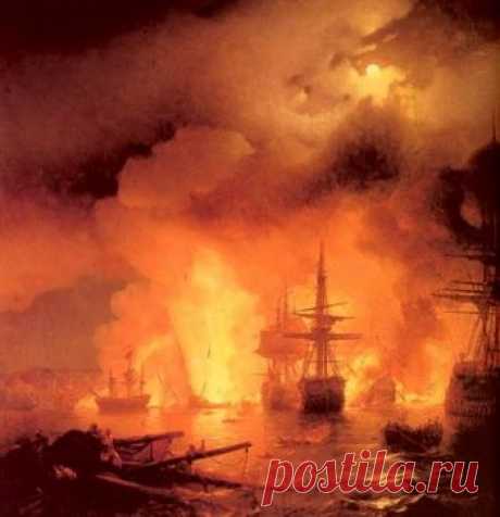 &quot;ЧЕСМЕНСКИЙ БОЙ&quot;-худ.И.К.АЙВАЗОВСКИЙ