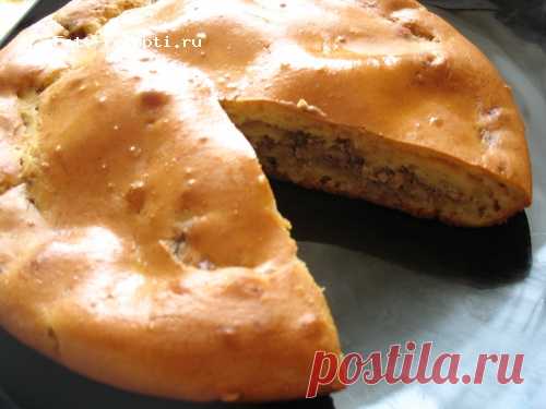 Быстрый пирог на кефире с начинкой из рыбных консервов | Кулинарные фото-рецепты с фотографиями пошагового приготовления