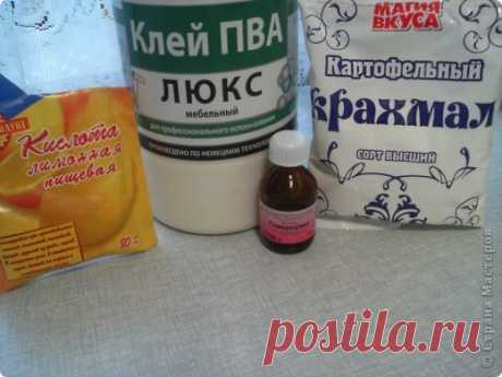 Фарфор из ПВА с пластификатором