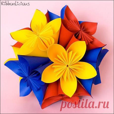 Кусудама «Anniversary» для украшения комнаты (видео)