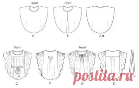 Простая выкройка летней туники | Дамские хитрости