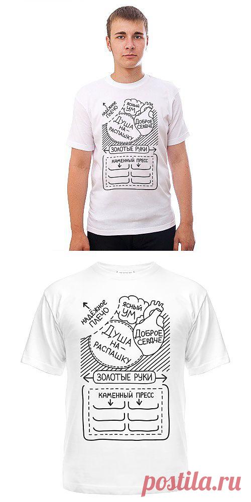 Оригинальная идея подарка на 23 февраля ! Огромный выбор футболок с  классным принтом ! 
Yes, футболки! / Каталог / Из чего состоит мужчина