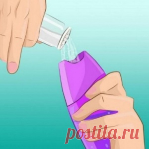 Насыпь щепотку соли в любимый шампунь.. Ты будешь в шоке от состояния своих волос! - МирТесен
