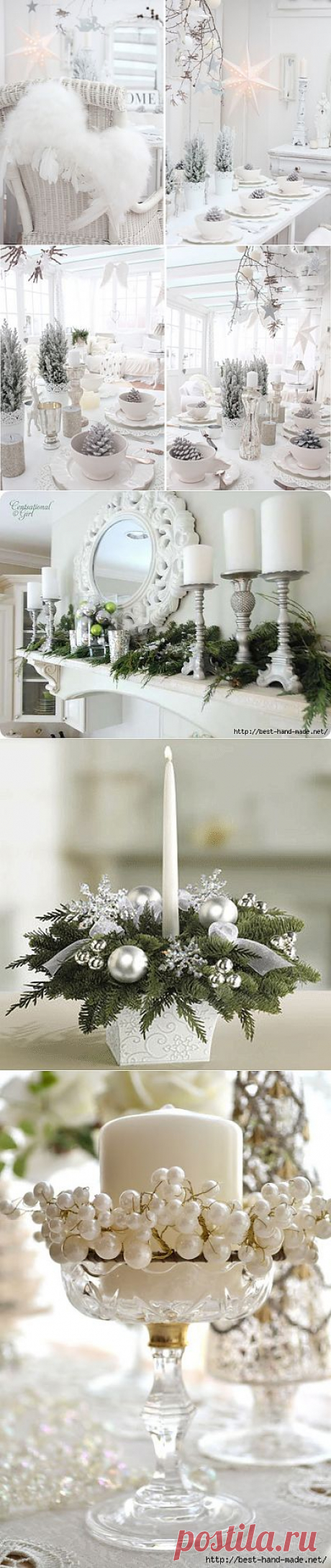 White Christmas. Рождественский декор в белоснежных тонах- чудесные праздничные идеи со всего мира!.