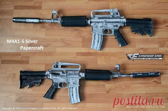 Crossfire M4A1-S Silver Papercraft 1 + DOWNLOAD Originally from the MMOFPS game Crossfire. The silencer is removable. Original model:Crossfire(G4box Inc,Smilegate Inc,Neowiz Corp) Copyright to < for model Extracted and converted to .mdl file ...
