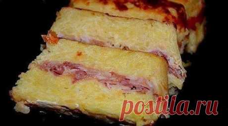Картофельный террин с беконом