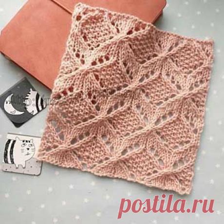 Красивый узор спицами