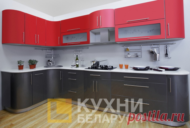 Кухни из крашенного МДФ в Самаре на заказ