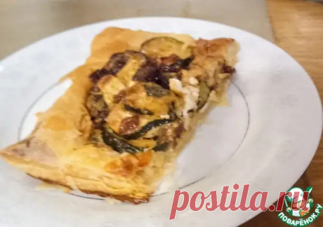 Пирог из кабачков, феты и лука - Поварёнок с лучшими рецептами - Медиаплатформа МирТесен