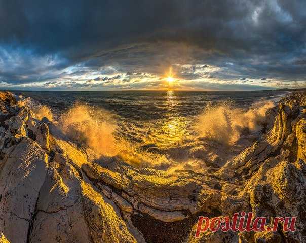 «Брызги солнца». Чёрное море, Абхазия. Автор фото — Фёдор Лашков: nat-geo.ru/photo/user/27510/