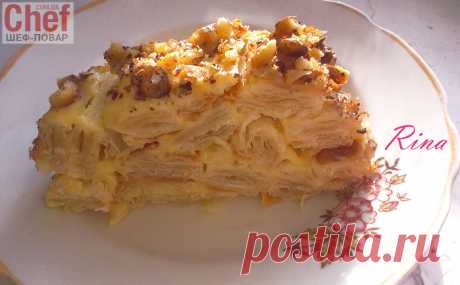 Торт &quot;Слоенное полено&quot;  простые и вкусные кулинарные рецепты