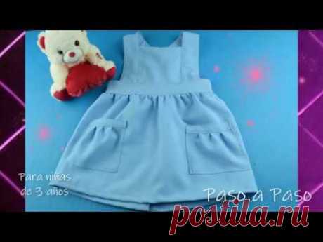 Falda con tirante, jumper Tutorial paso a paso