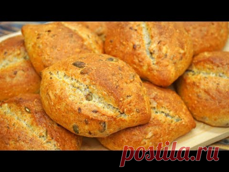 ХЛЕБ ТЕПЕРЬ НЕ ПОКУПАЕМ! Полезные мультизерновые булочки Рецепт | Кулинарим с Таней