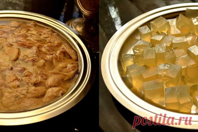 Студень из курицы. Ланспик. Бюджетный вариант.