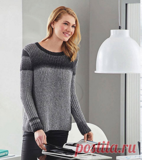 Пуловер полупатентной резинкой спицами – 5 схем с описанием, видео