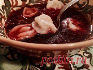 БОРЩ , БОРЩИК С ГРИБНЫМИ УШКАМИ