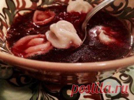 БОРЩ , БОРЩИК С ГРИБНЫМИ УШКАМИ