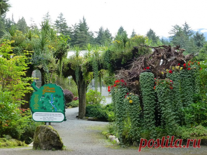 Ботанический сад Glacier Gardens, Juneau, Alaska.