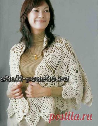 Теплая накидка Ананасы – ананасики