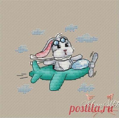 Полетели- схема для вышивки крестом