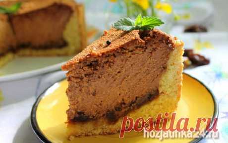 Творожный пирог с шоколадом и финиками — Домашний уют