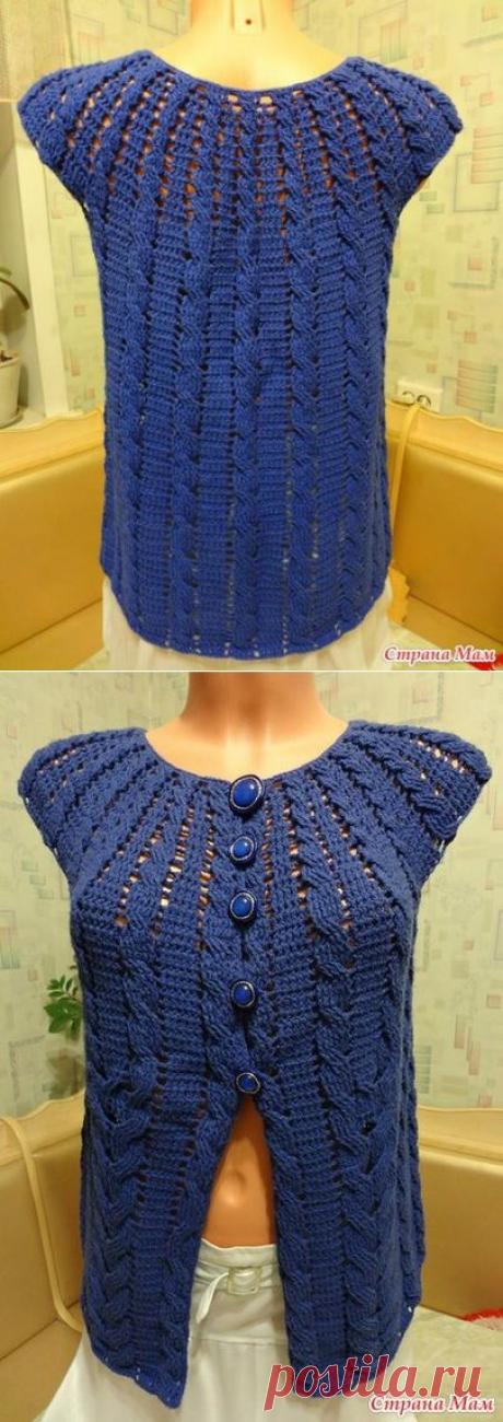 БЕЗРУКАВКА С КОСАМИ КРЮЧКОМ.