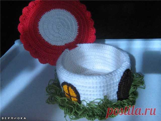 Шкатулка Дом-грибочек.(крючок) - Ярмарка Мастеров - ручная работа, handmade