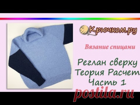 Реглан сверху спицами. Теория 1. Расчет реглана
