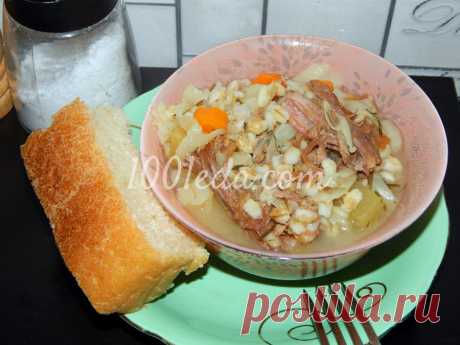 Тушеные овощи с перловкой и говядиной в мультиварке