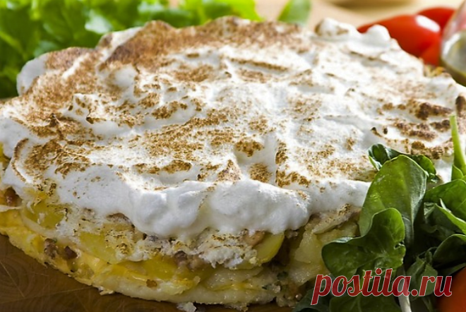 Рецепт как приготовить Картофельный пирог с беконом пошагово с фото